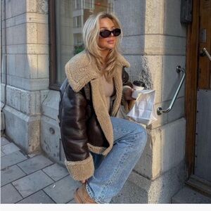 Zara Double-Faced Biker Jacket